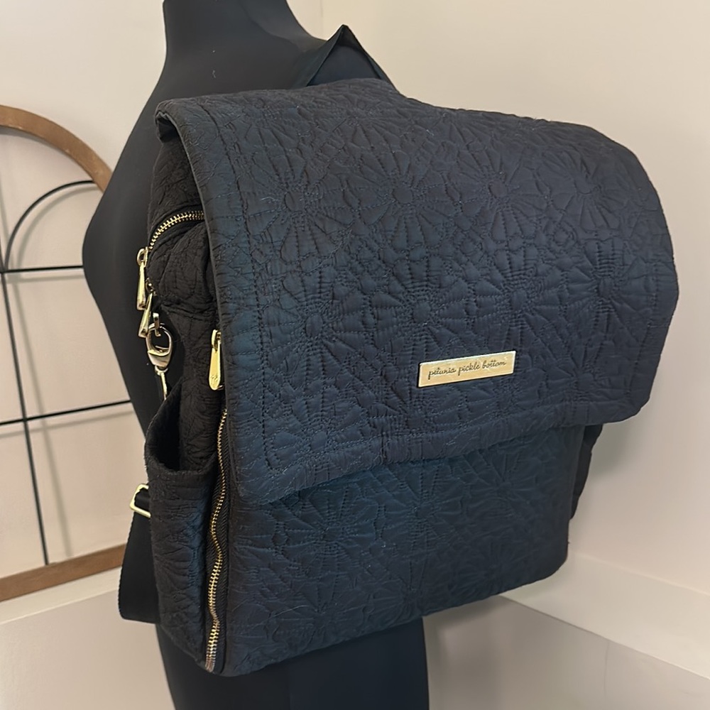 Petunia Pickle Bottom | Bedford Avenue Stop Special Edition Black Diaper Bag